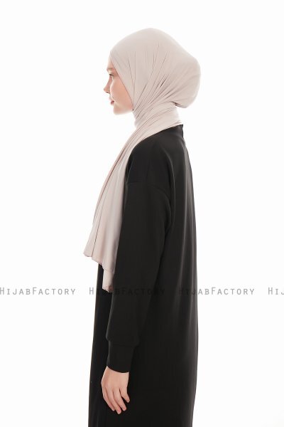 Farah - Light Grey Jersey Hijab
