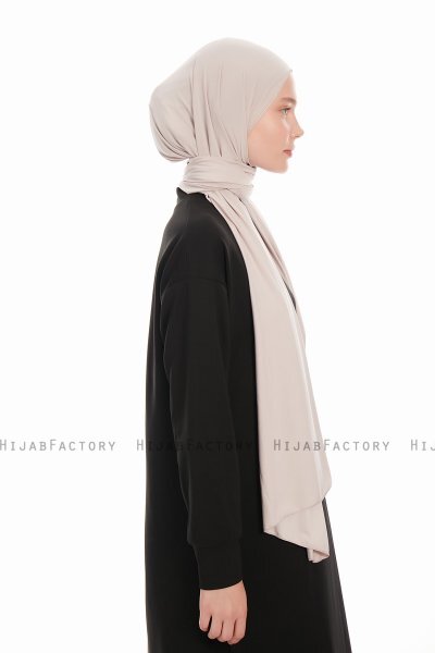 Farah - Light Grey Jersey Hijab