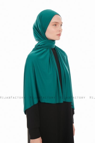 Farah - Dark Green Jersey Hijab