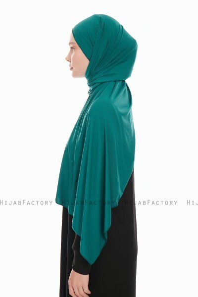 Farah - Dark Green Jersey Hijab