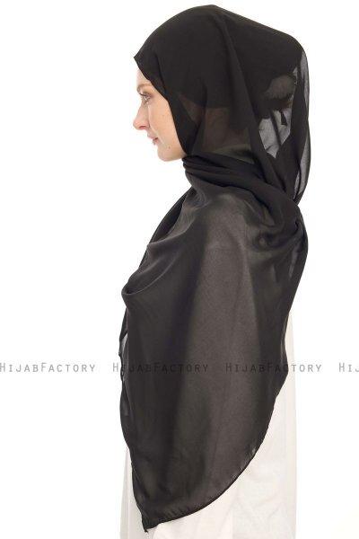 Chiffon Hijab - Black