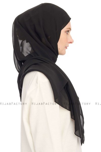 Chiffon Hijab - Black