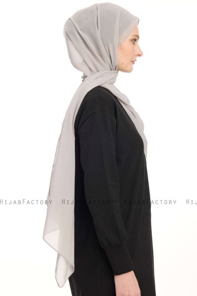 Chiffon Hijab - Grey