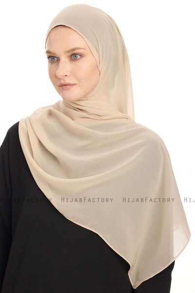 Chiffon Hijab - Light Taupe
