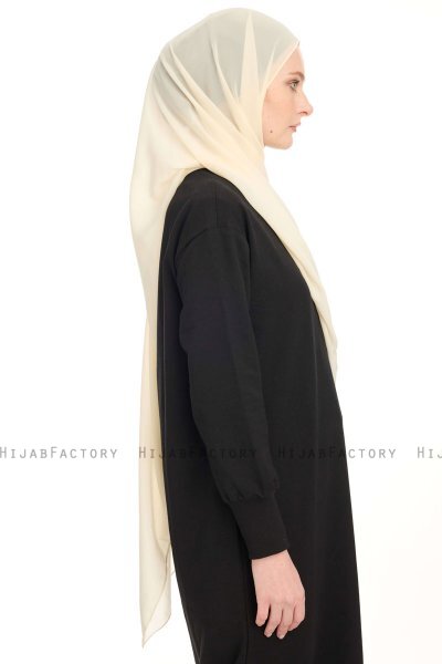 Chiffon Hijab - Light Beige