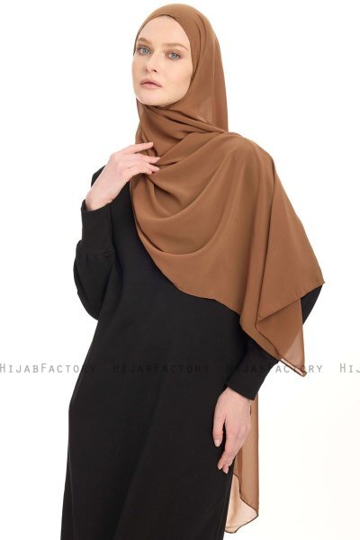 Chiffon Hijab - Light Brown