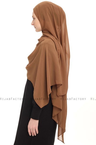 Chiffon Hijab - Light Brown