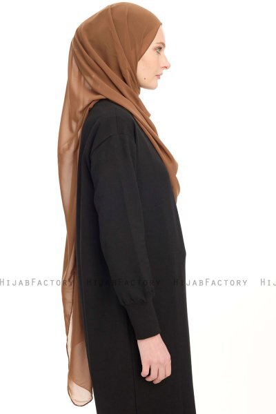 Chiffon Hijab - Light Brown