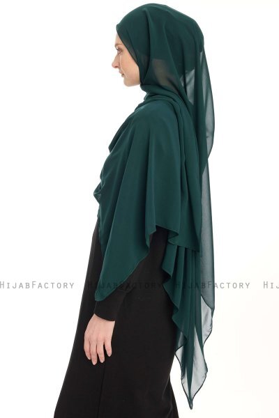 Chiffon Hijab - Dark Green