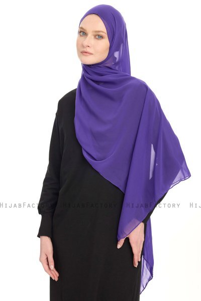 Chiffon Hijab - Purple