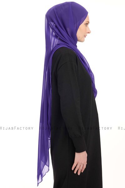 Chiffon Hijab - Purple