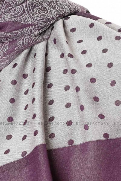 Alev - Purple Patterned Hijab