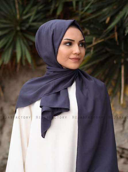 Alida - Anthracite Cotton Hijab - Mirach