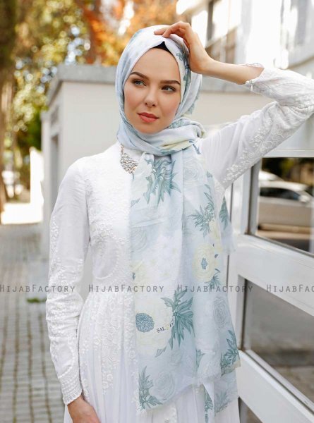 Alzira - Yellow Patterned Hijab - Sal Evi