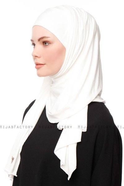 Asya - Creme Practical Viskos Hijab
