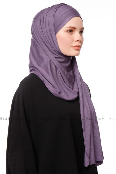 Asya - Purple Practical Viskos Hijab