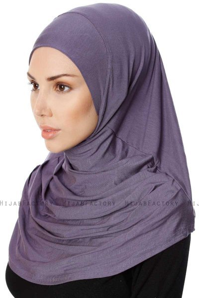 Ava - Purple One-Piece Al Amira Hijab - Ecardin