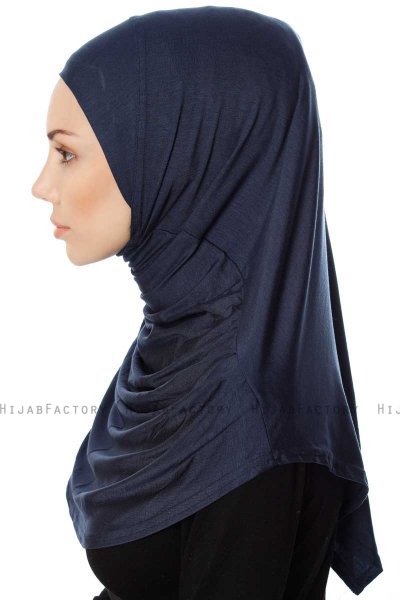 Ava - Navy Blue One-Piece Al Amira Hijab - Ecardin