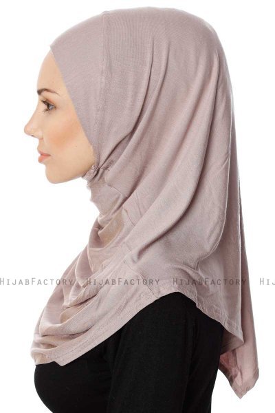 Ava - Stone Grey One-Piece Al Amira Hijab - Ecardin