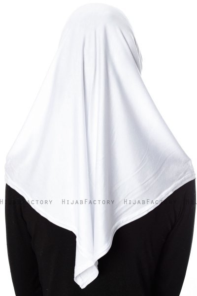 Ava - White One-Piece Al Amira Hijab - Ecardin