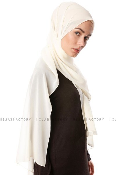 Ayla - Creme Chiffon Hijab