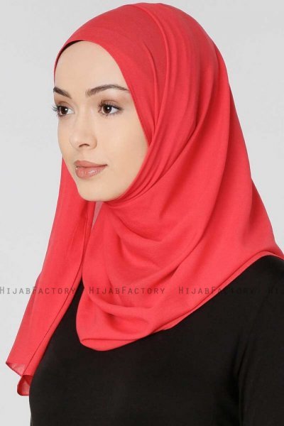Ayla Hallonröd Chiffon Hijab Sjal Gulsoy 300427b