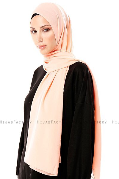 Ayla - Salmon Chiffon Hijab