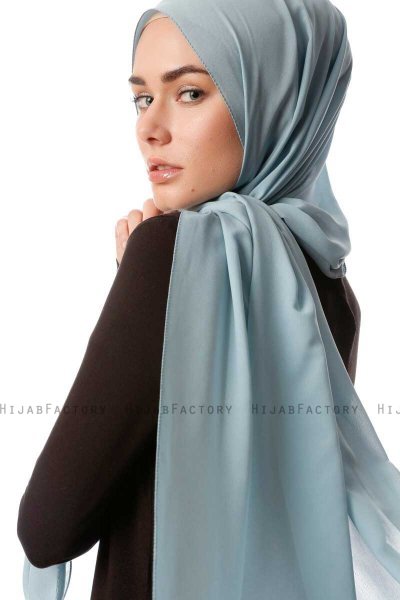 Ayla - Light Petrol Chiffon Hijab