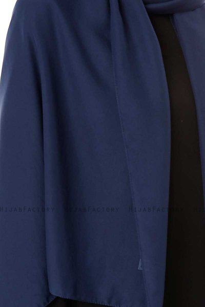 Ayla - Navy Blue Chiffon Hijab