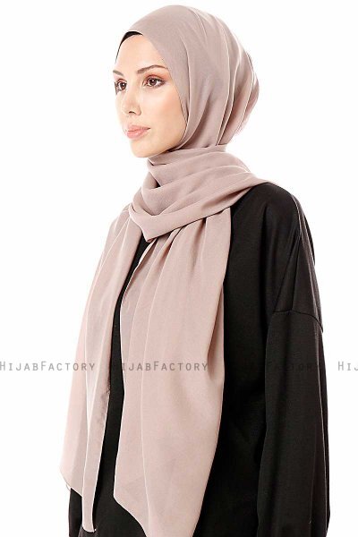 Ayla - Stone Grey Chiffon Hijab
