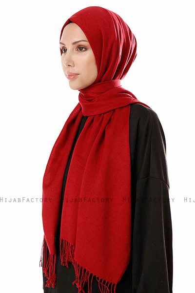 Aysel - Bordeaux Pashmina Hijab - Gülsoy