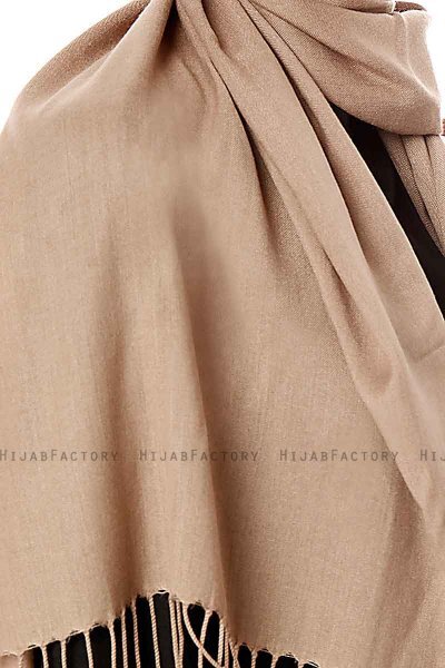Aysel - Light Brown Pashmina Hijab - Gülsoy