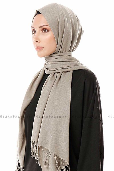 Aysel - Light Green Pashmina Hijab - Gülsoy