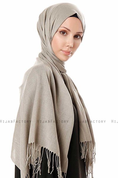 Aysel - Light Green Pashmina Hijab - Gülsoy