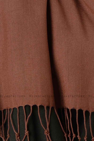 Aysel - Dark Brown Pashmina Hijab - Gülsoy