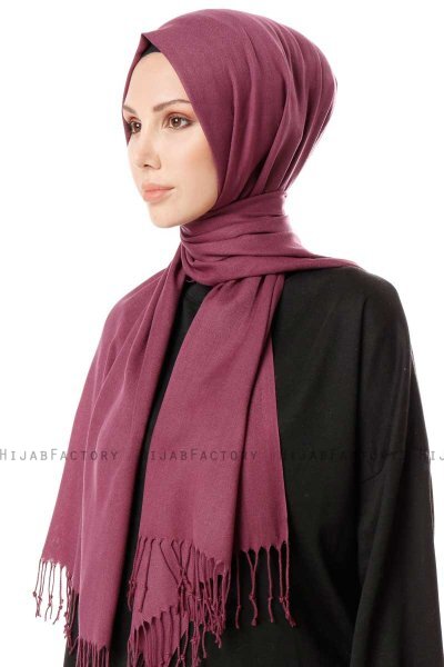 Aysel - Plum Pashmina Hijab - Gülsoy