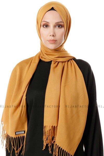 Aysel - Mustard Pashmina Hijab - Gülsoy