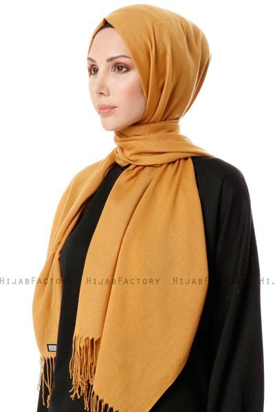 Aysel - Mustard Pashmina Hijab - Gülsoy