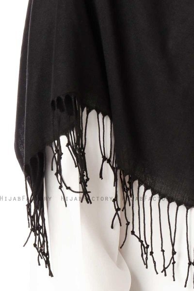 Aysel - Black Pashmina Hijab - Gülsoy