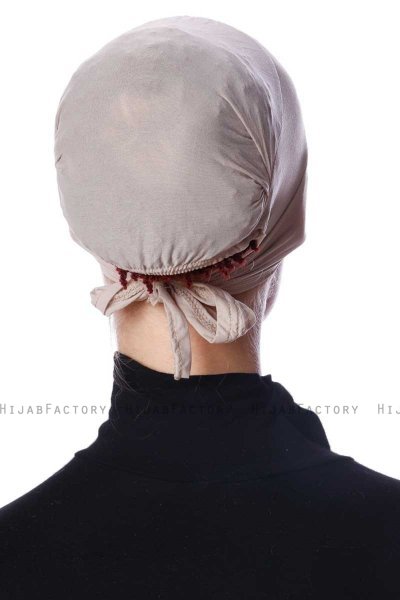 Azra - Light Taupe Parizien Underscarf - Ecardin
