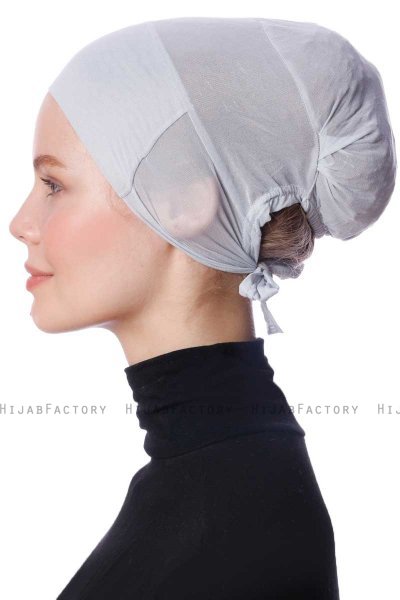 Azra - Light Grey Parizien Underscarf - Ecardin