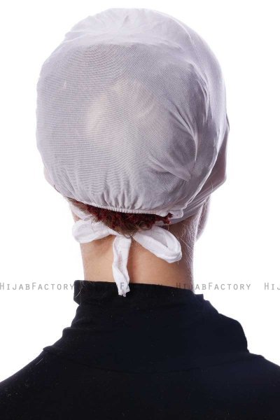 Azra - White Parizien Underscarf - Ecardin