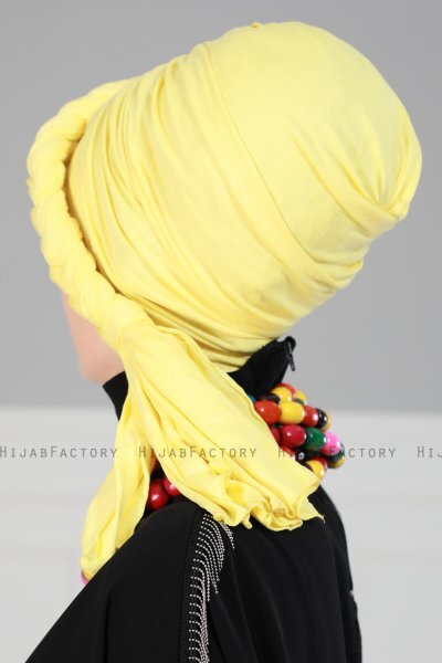 Theresa - Yellow Cotton Turban - Ayse Turban
