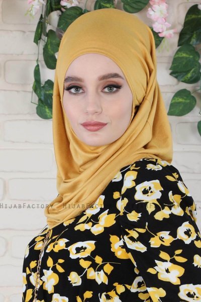 Wilda - Mustard Cotton Hijab