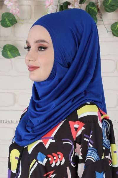 Wilda - Blue Cotton Hijab