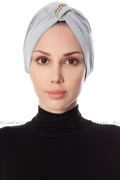 Bahar - Light Grey Turban