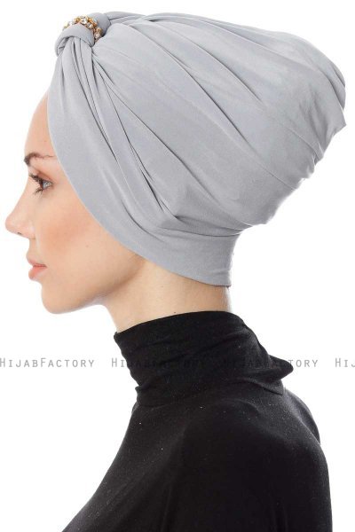 Bahar - Light Grey Turban