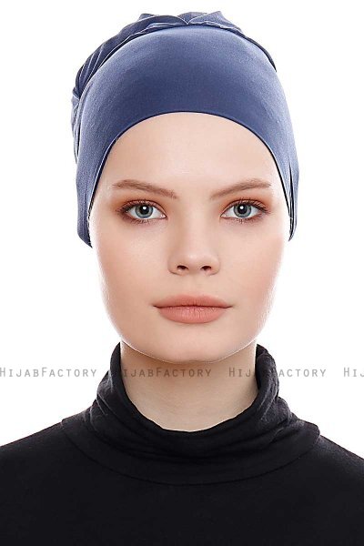 Belgin - Navy Blue Parizien XXL Underscarf - Ecardin