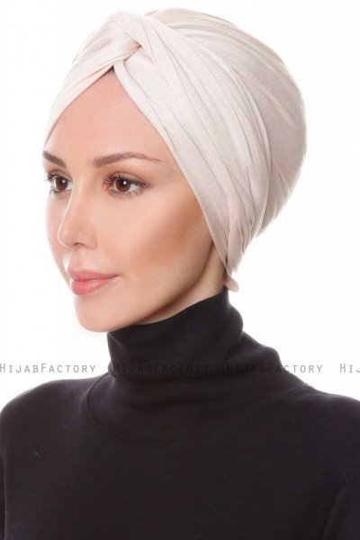 Belinay Beige Turban Ecardin 201811b