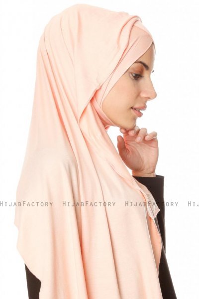 Betul - Apricot 1X Jersey Hijab - Ecardin